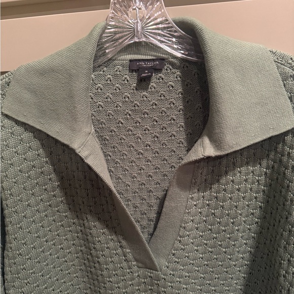 NWOT/EUC Ann Taylor Factory Spring Green Sweater SZ M - Picture 5 of 16